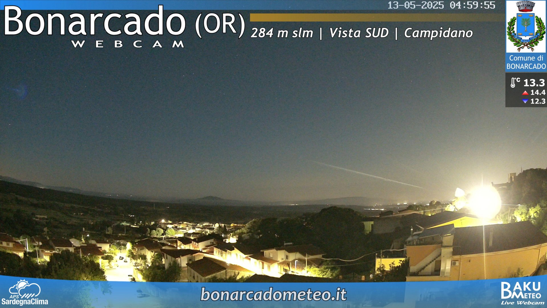 time-lapse frame, Bonarcado SUD webcam