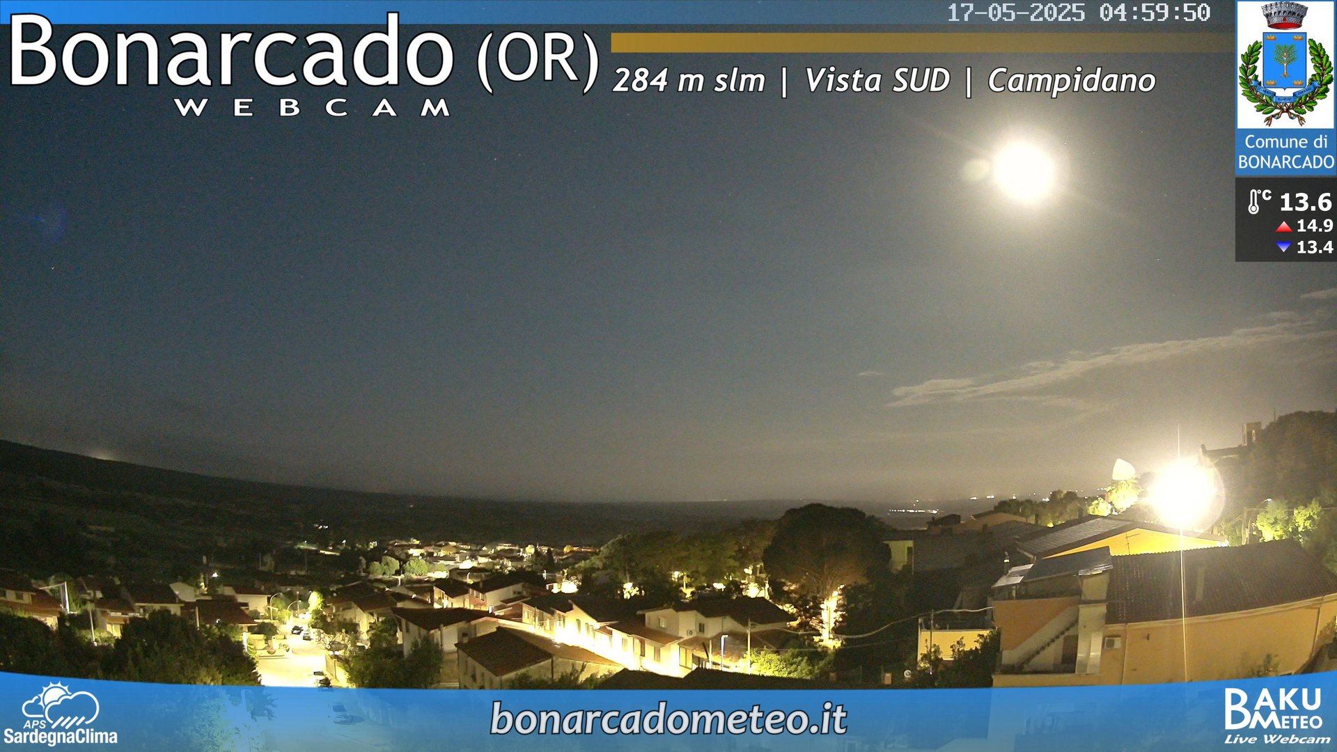 time-lapse frame, Bonarcado SUD webcam