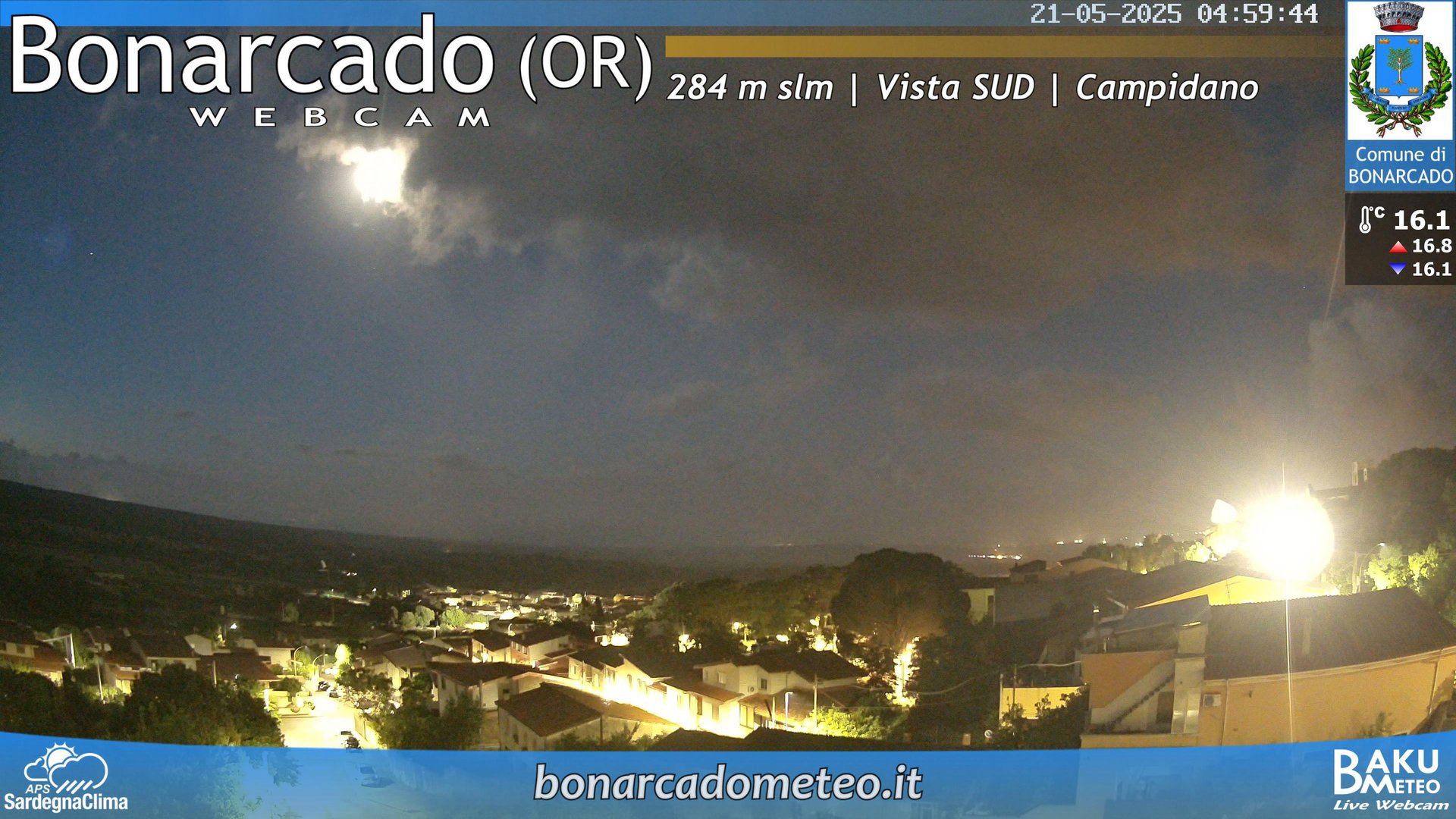 time-lapse frame, Bonarcado SUD webcam