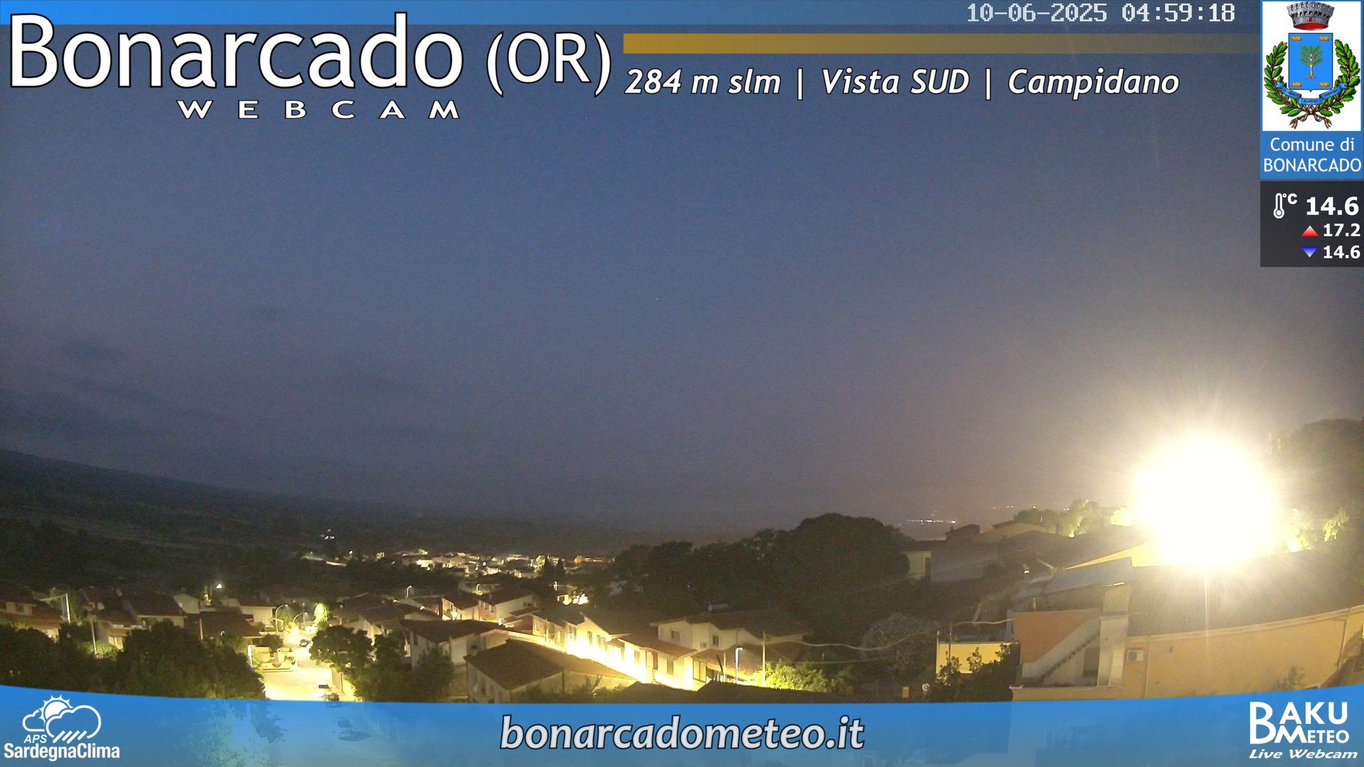 time-lapse frame, Bonarcado SUD webcam