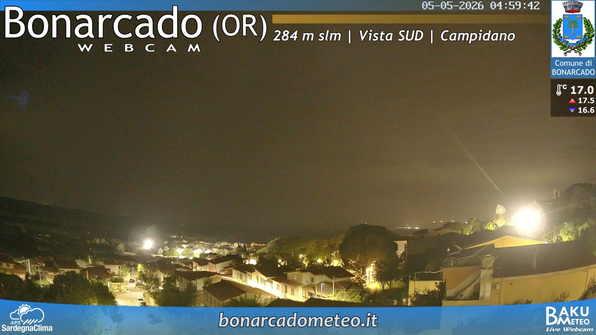 time-lapse frame, Bonarcado SUD webcam