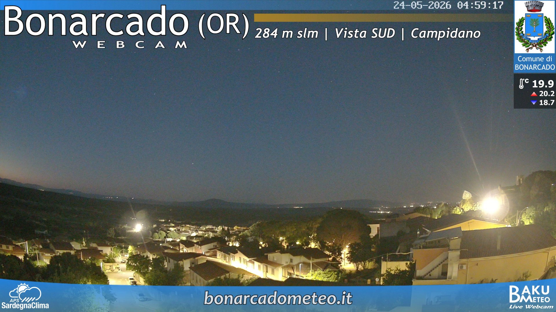 time-lapse frame, Bonarcado SUD webcam