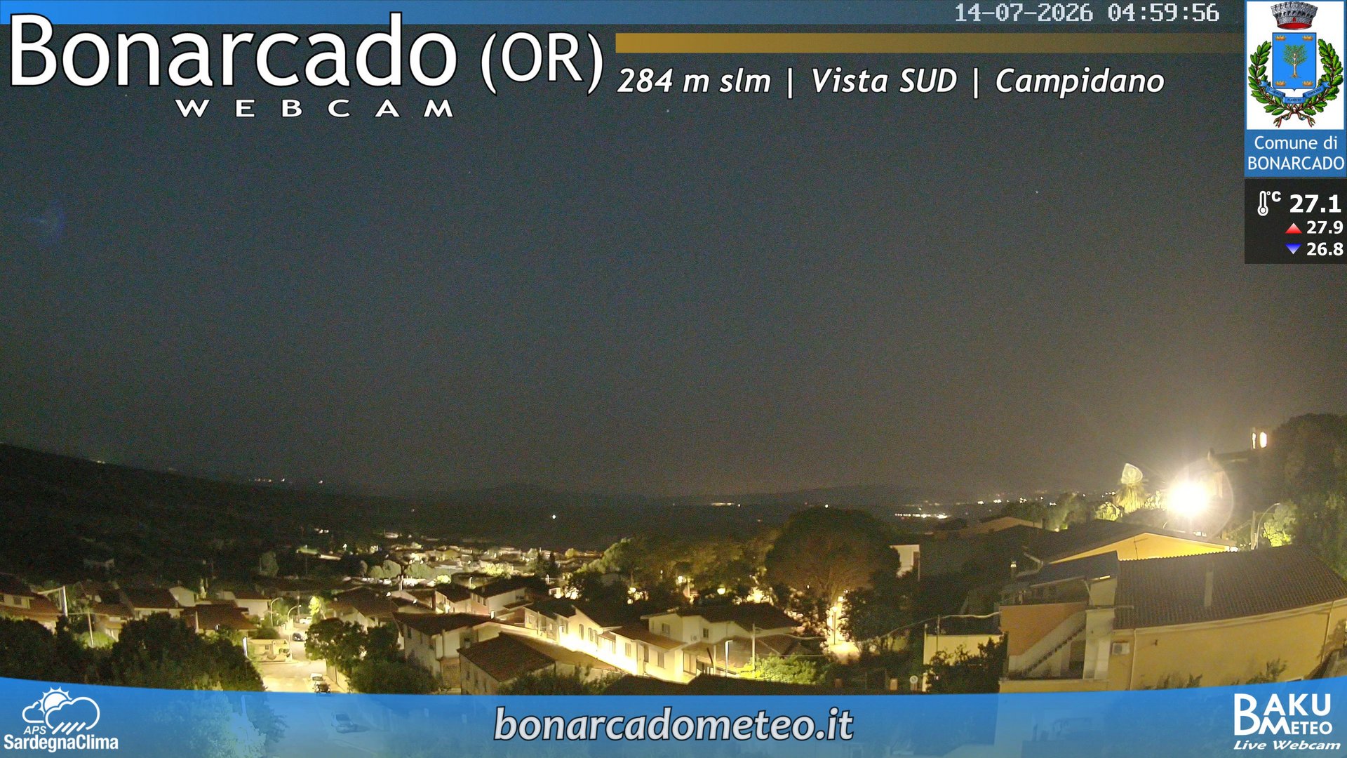 time-lapse frame, Bonarcado SUD webcam