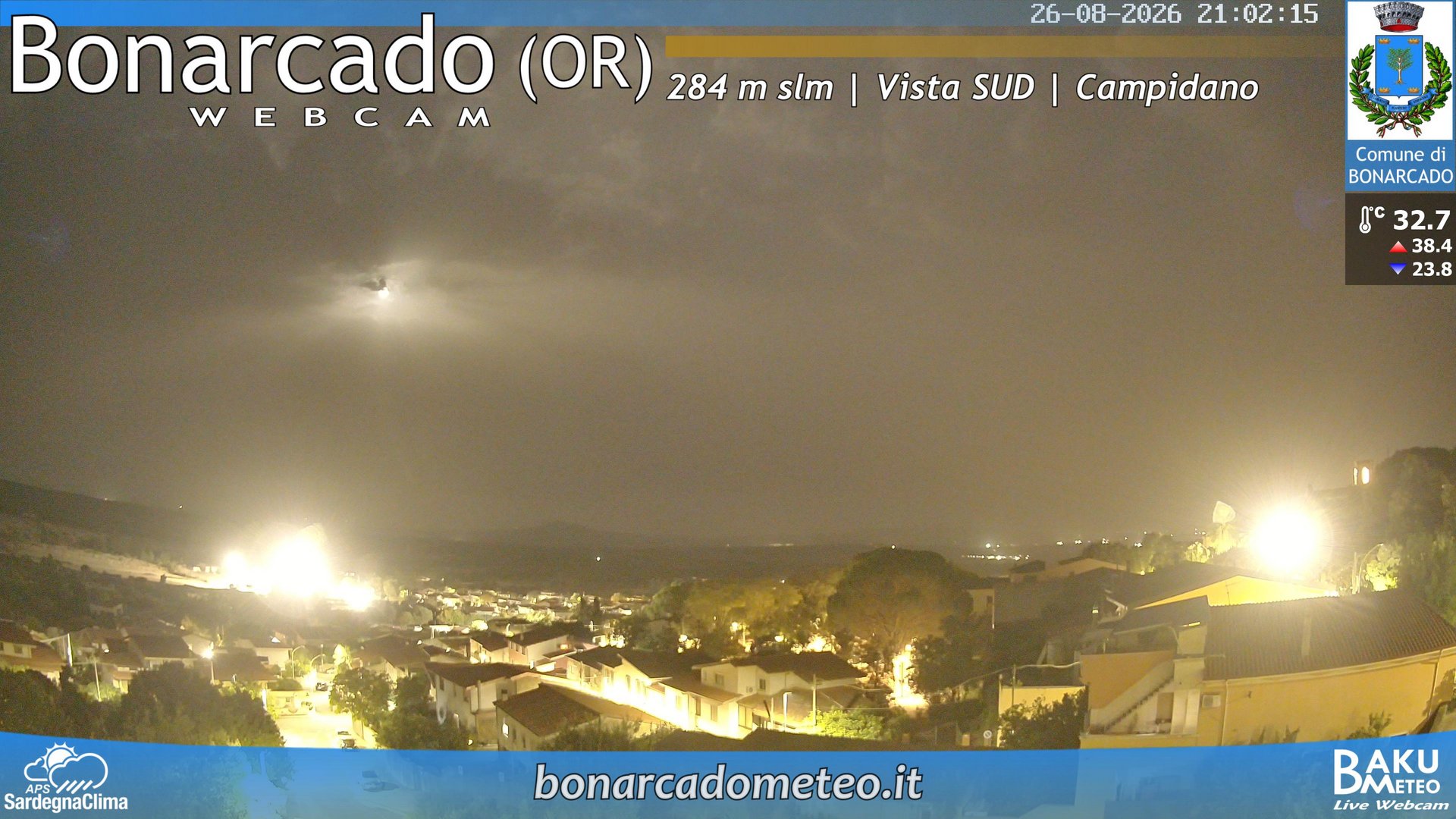 time-lapse frame, Bonarcado SUD webcam