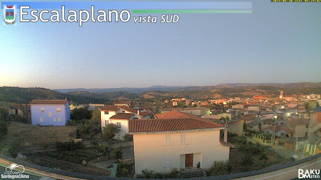 time-lapse frame, Escalaplano webcam