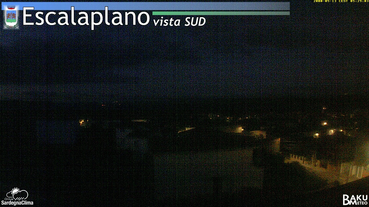 time-lapse frame, Escalaplano webcam