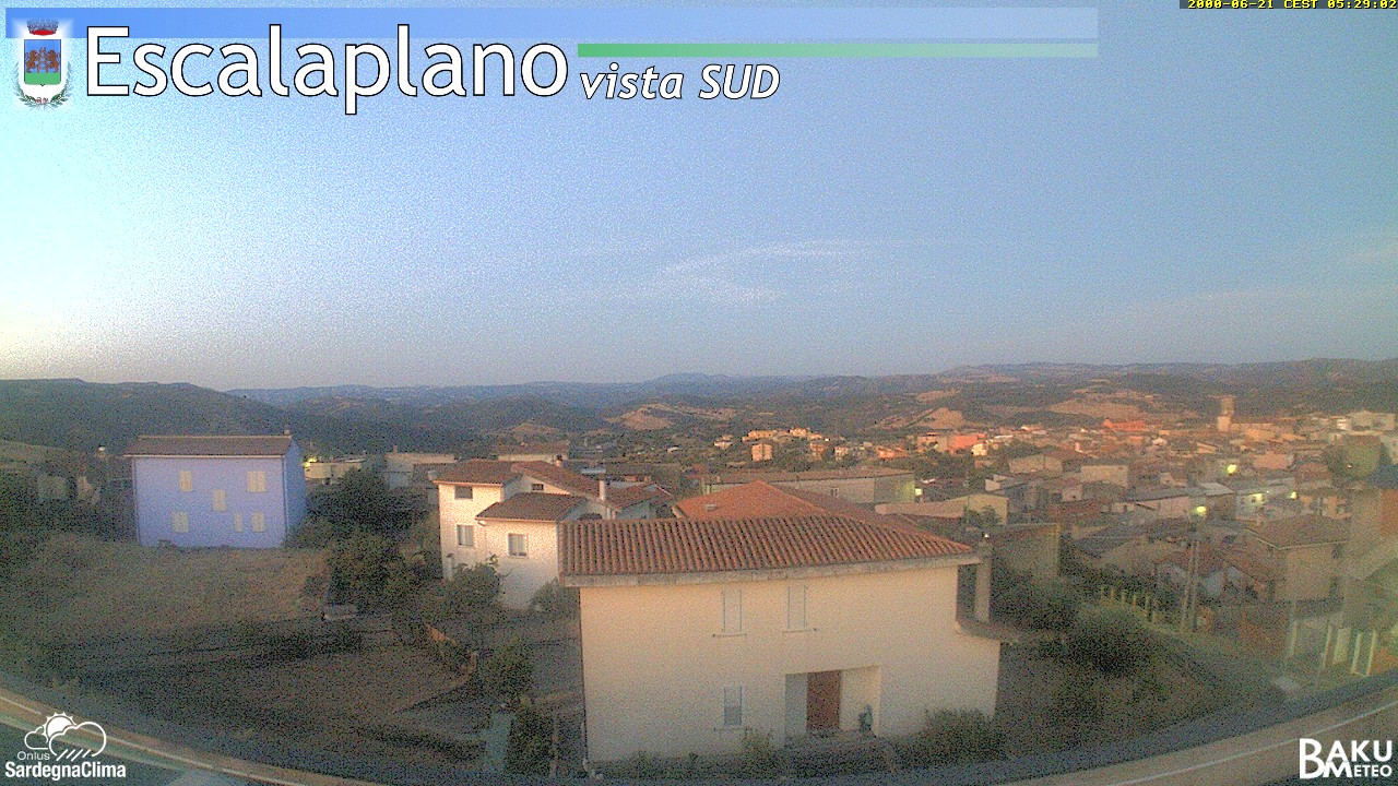 time-lapse frame, Escalaplano webcam