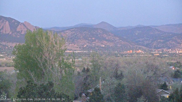 time-lapse frame, Indian Peaks webcam
