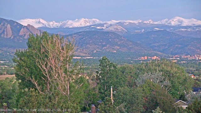 time-lapse frame, Indian Peaks webcam