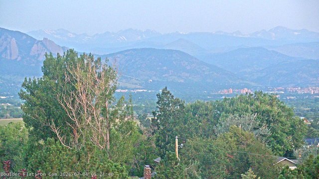 time-lapse frame, Indian Peaks webcam