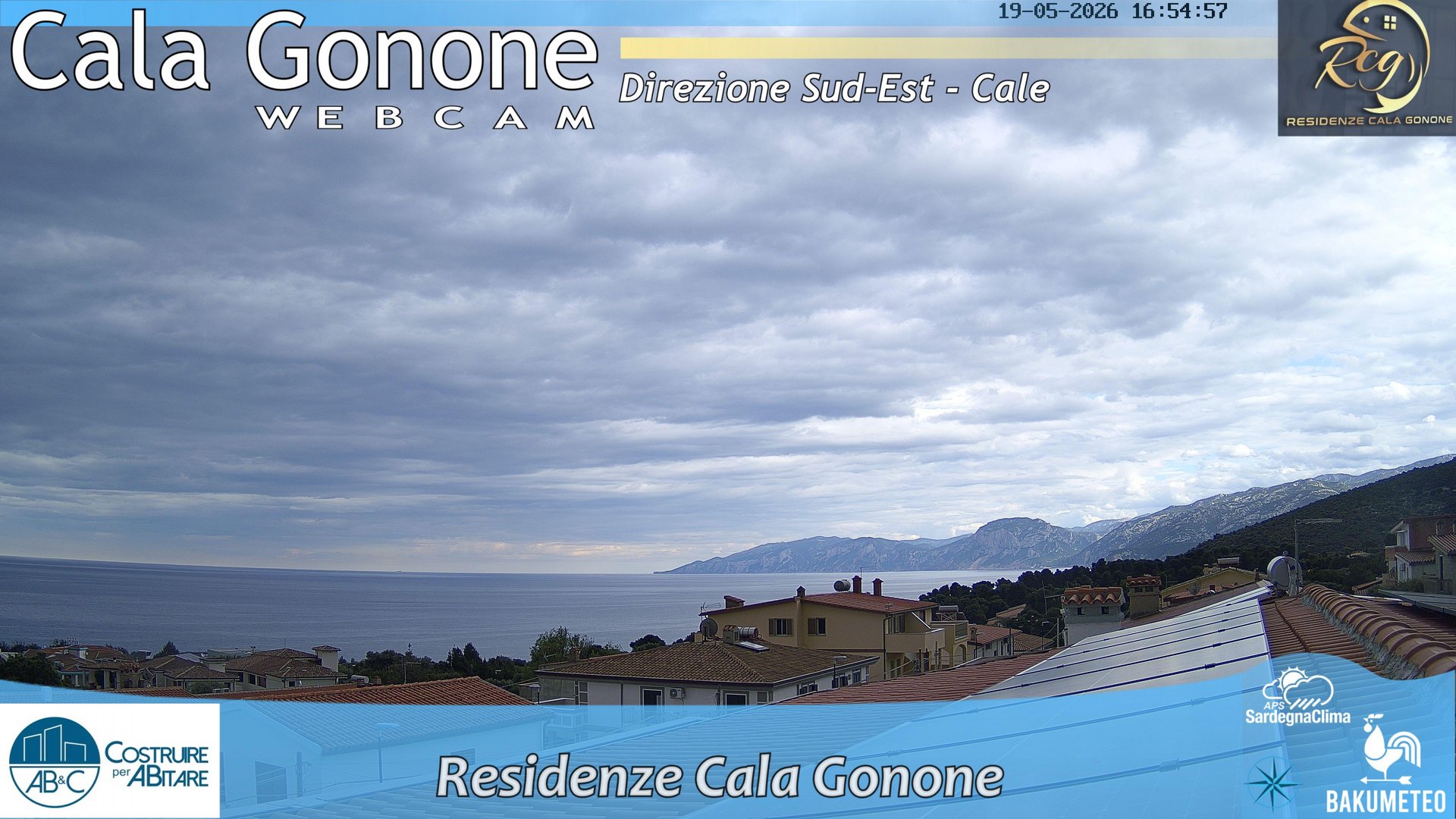 time-lapse frame, Cala Gonone SUD webcam