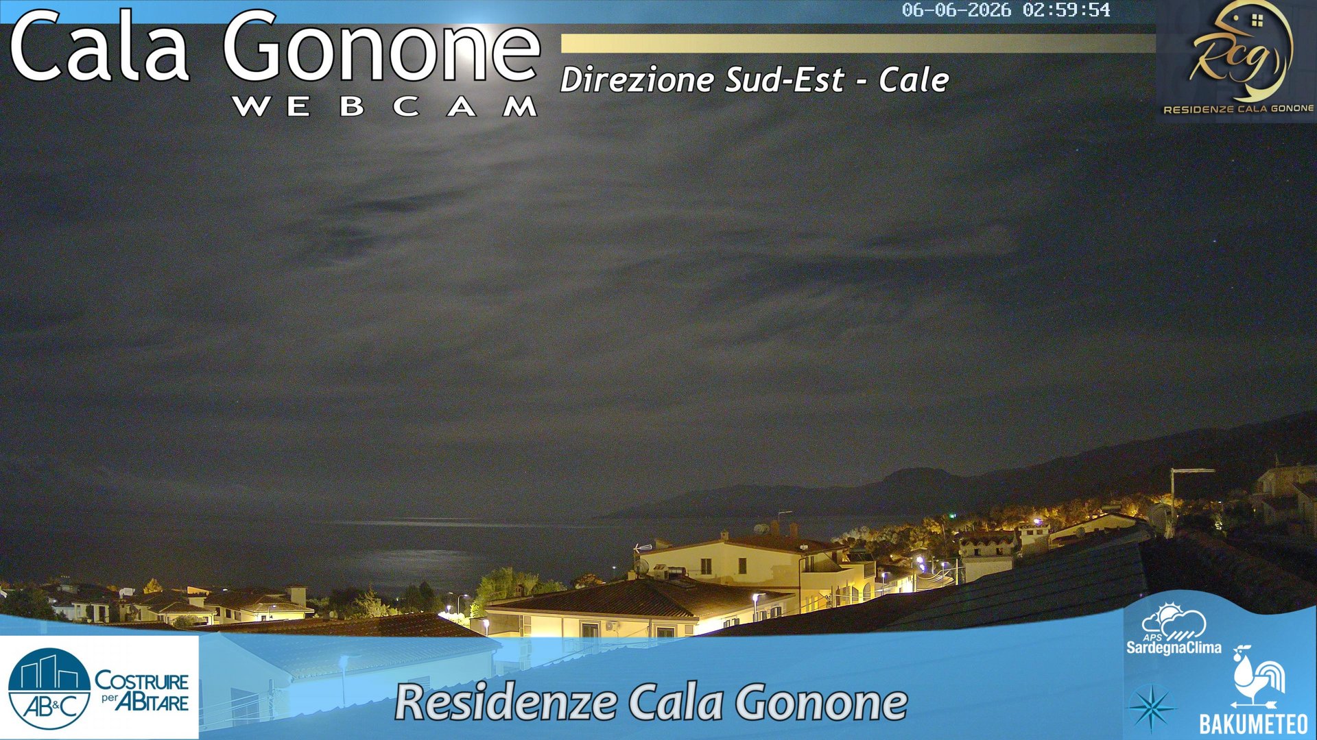 time-lapse frame, Cala Gonone SUD webcam
