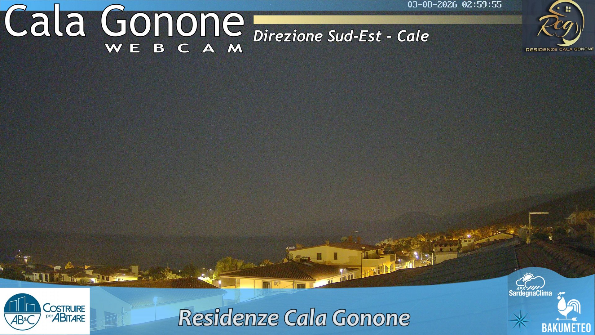time-lapse frame, Cala Gonone SUD webcam