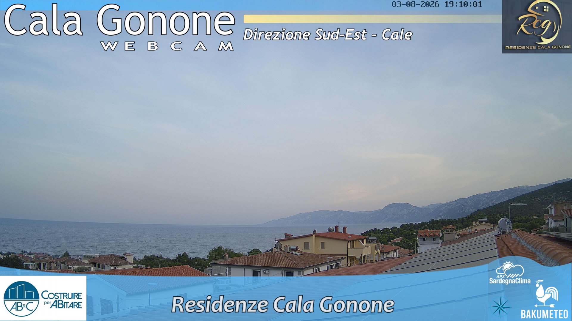 time-lapse frame, Cala Gonone SUD webcam