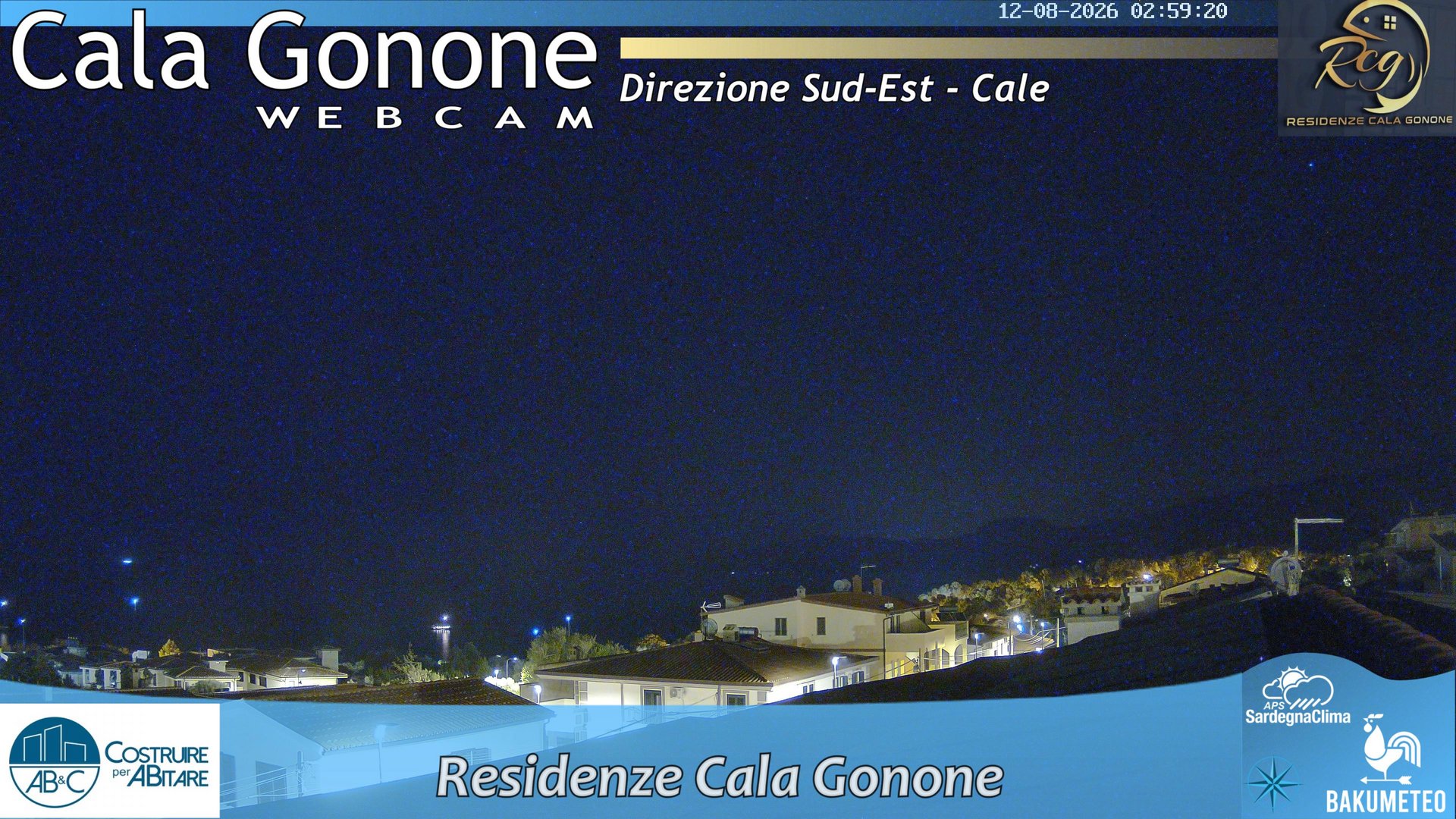 time-lapse frame, Cala Gonone SUD webcam