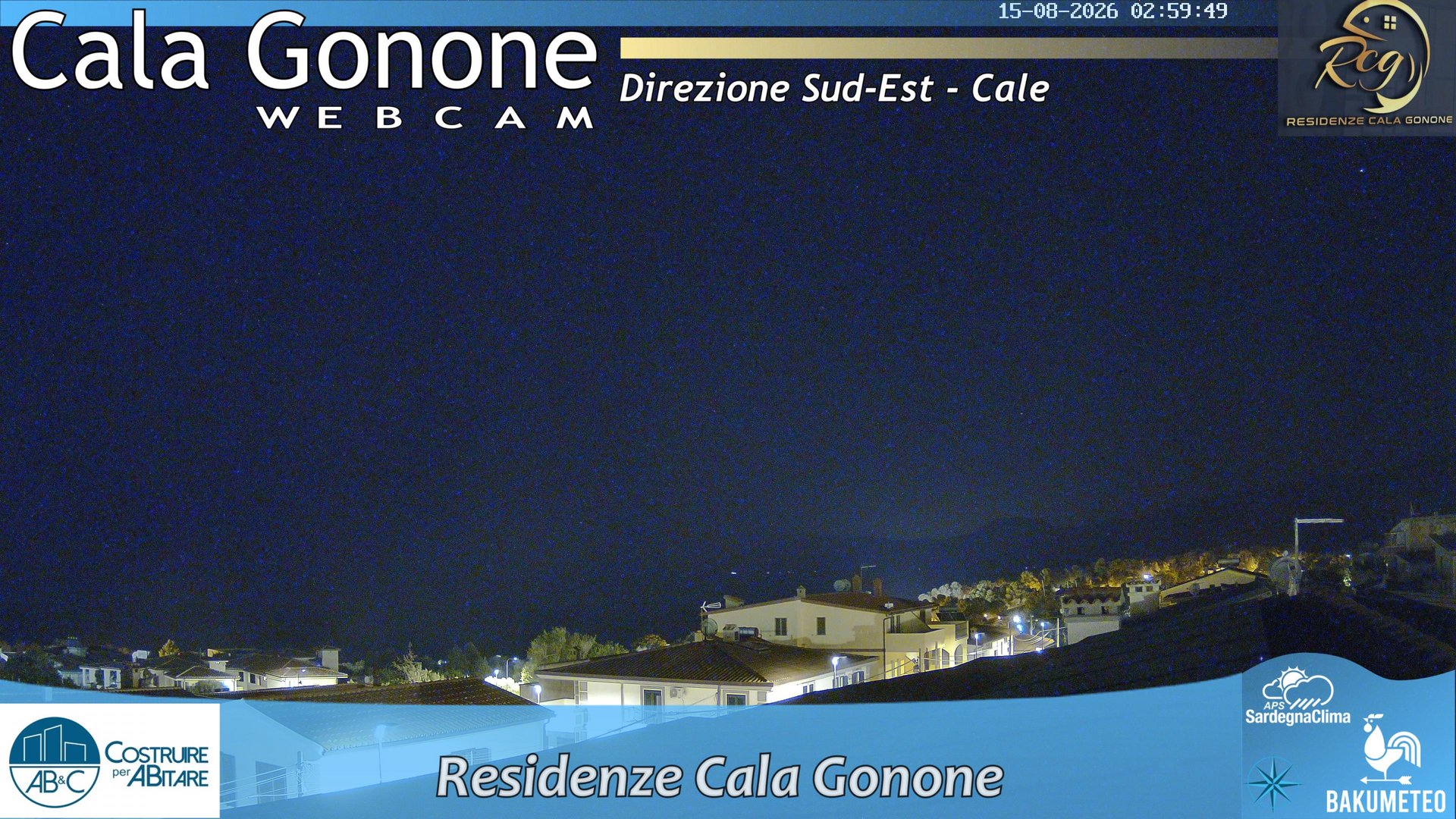 time-lapse frame, Cala Gonone SUD webcam