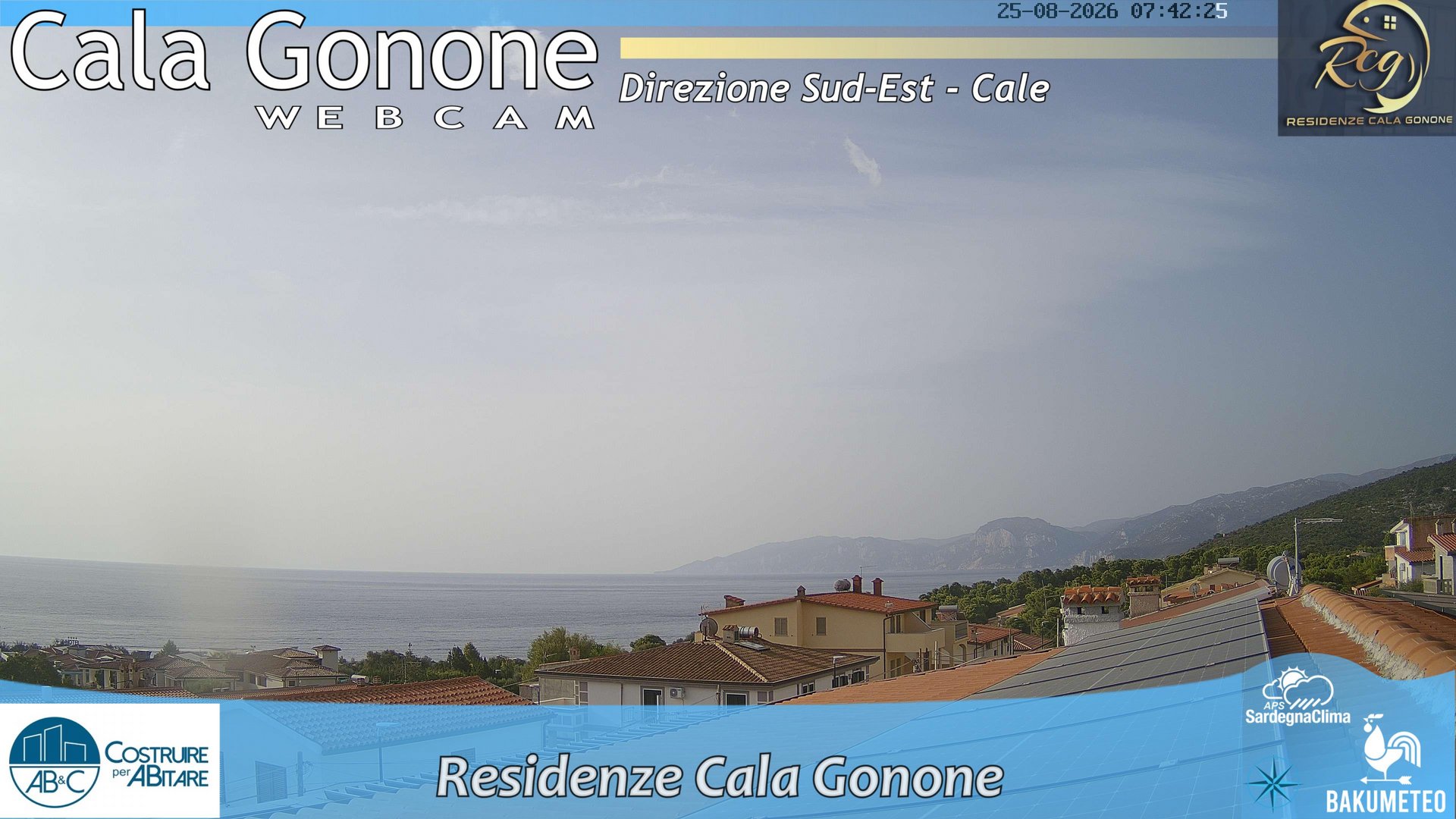 time-lapse frame, Cala Gonone SUD webcam