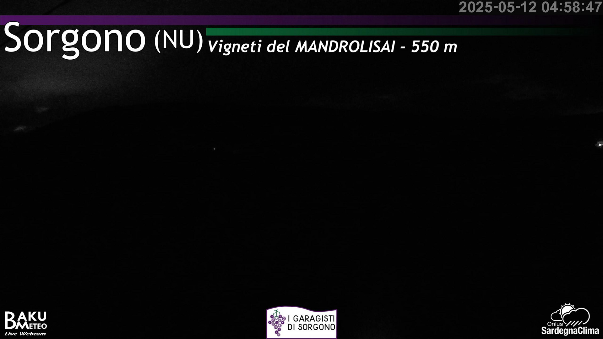 time-lapse frame, Sorgono webcam