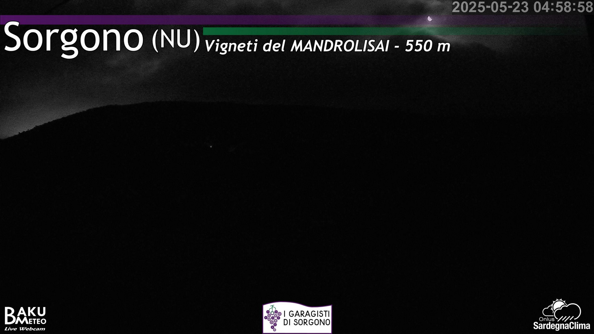 time-lapse frame, Sorgono webcam