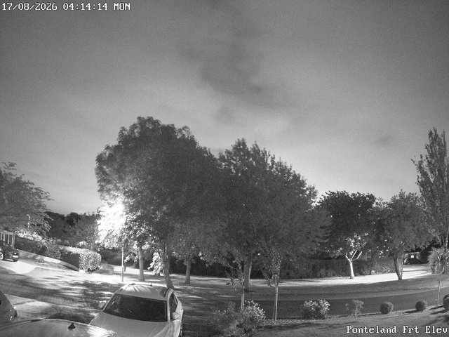 time-lapse frame, Ponteland Front Elev webcam