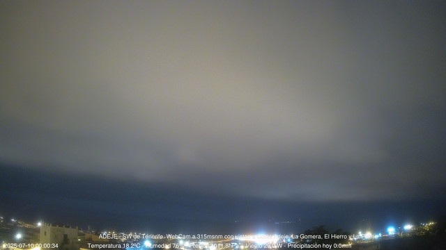 time-lapse frame, Adeje SW webcam