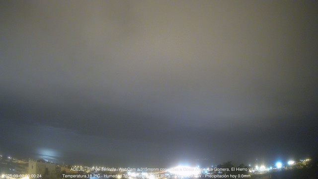 time-lapse frame, Adeje SW webcam