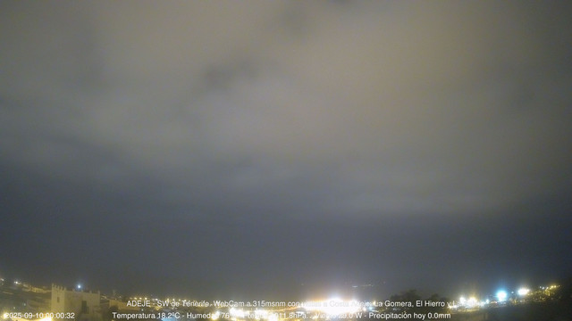 time-lapse frame, Adeje SW webcam