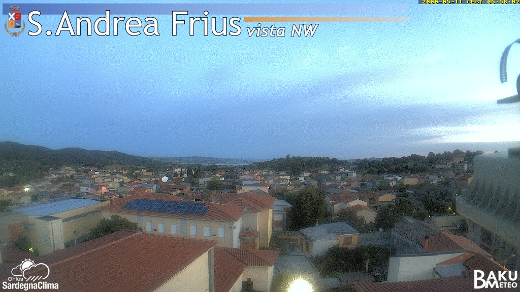 time-lapse frame, Sant'Andrea Frius webcam