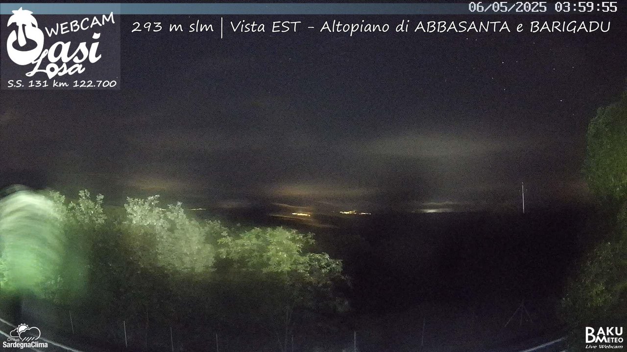 time-lapse frame, Abbasanta webcam