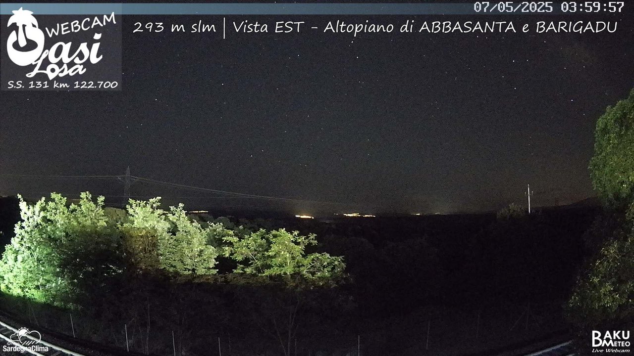 time-lapse frame, Abbasanta webcam
