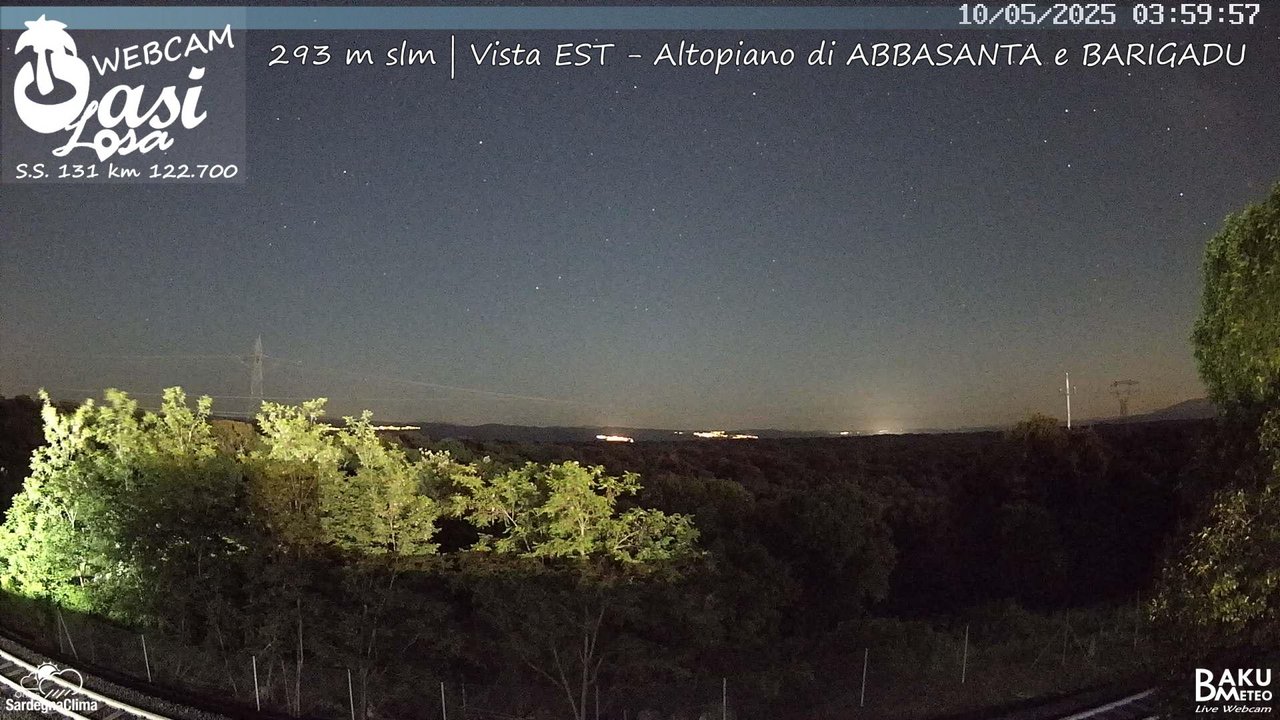 time-lapse frame, Abbasanta webcam