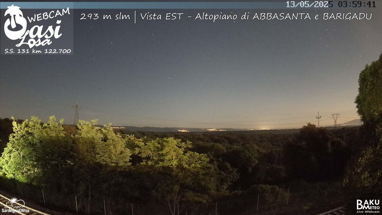 time-lapse frame, Abbasanta webcam