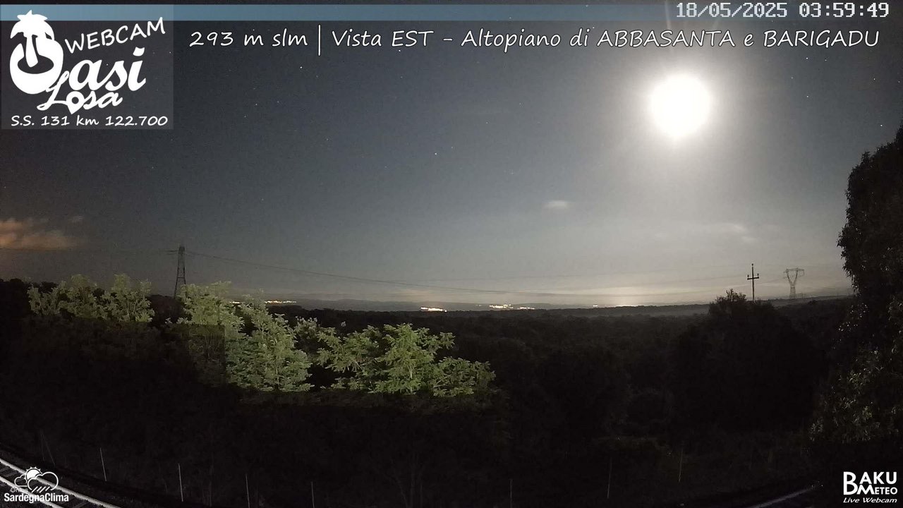 time-lapse frame, Abbasanta webcam