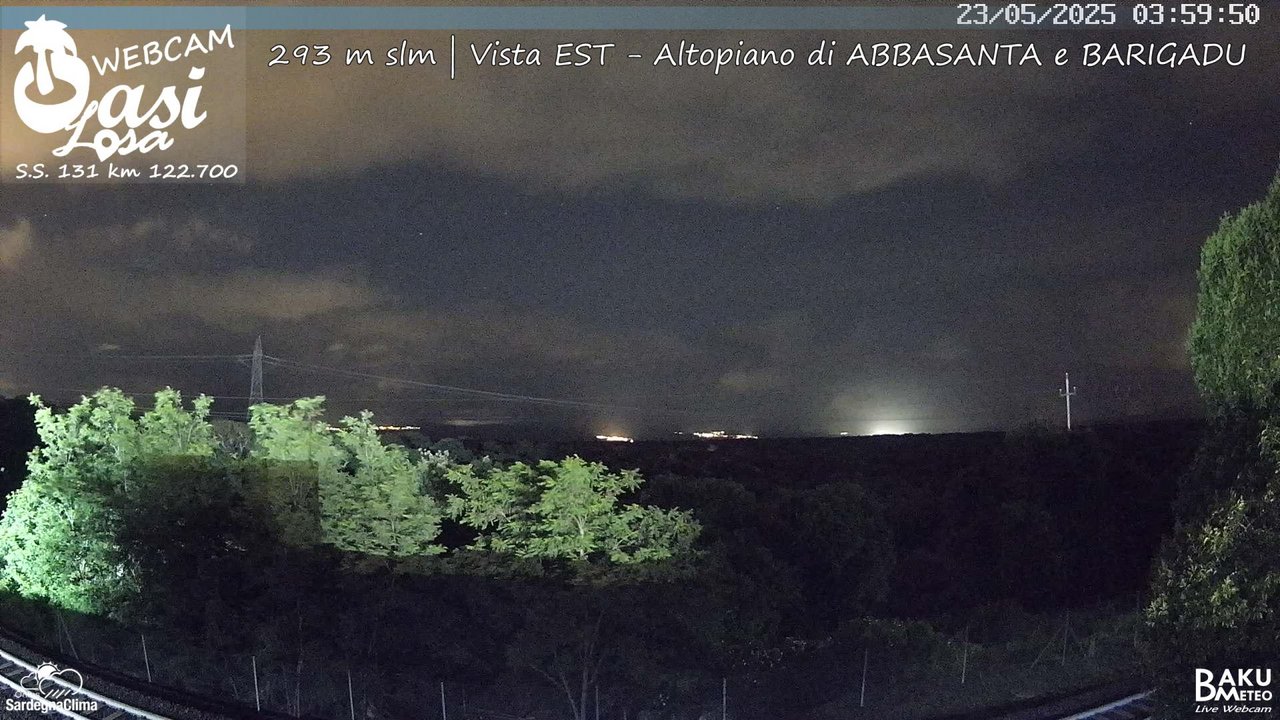 time-lapse frame, Abbasanta webcam