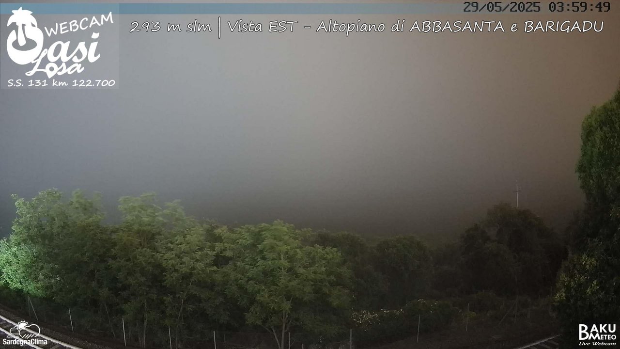 time-lapse frame, Abbasanta webcam