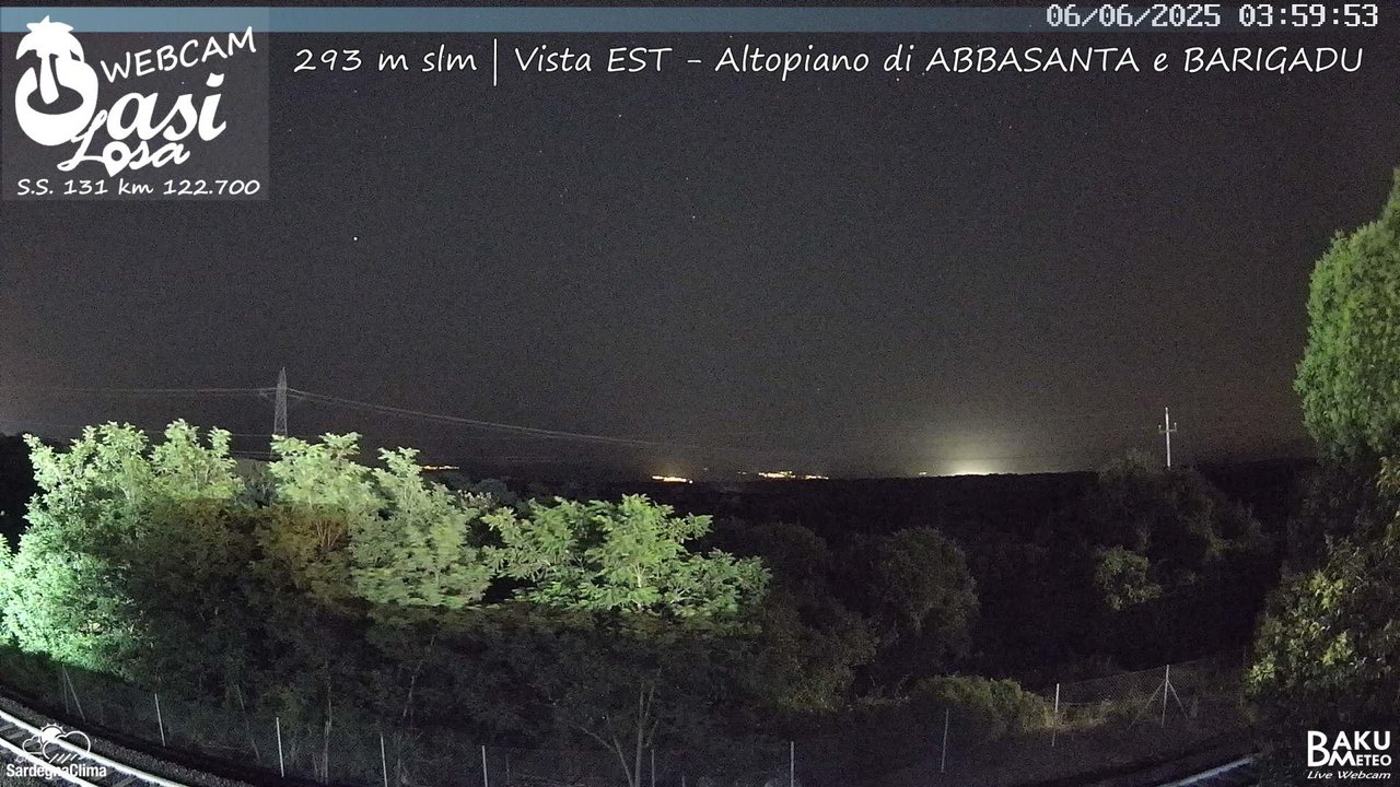 time-lapse frame, Abbasanta webcam