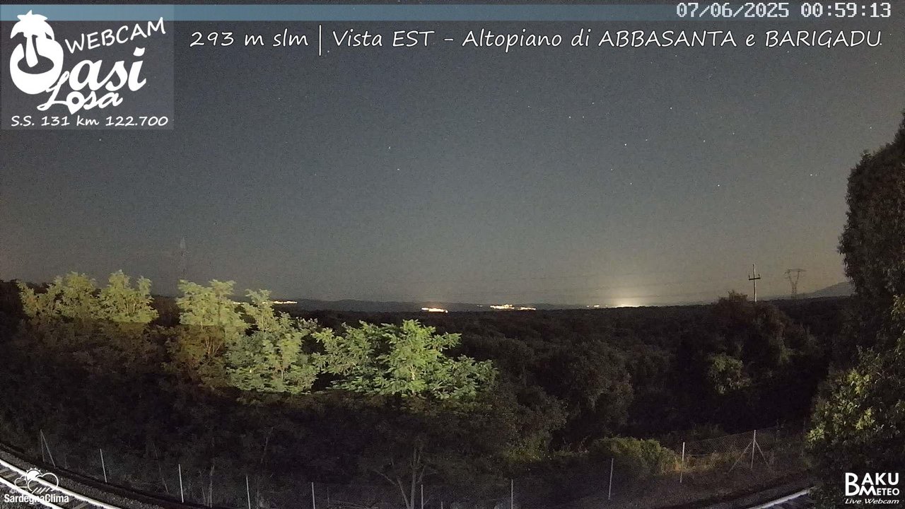 time-lapse frame, Abbasanta webcam