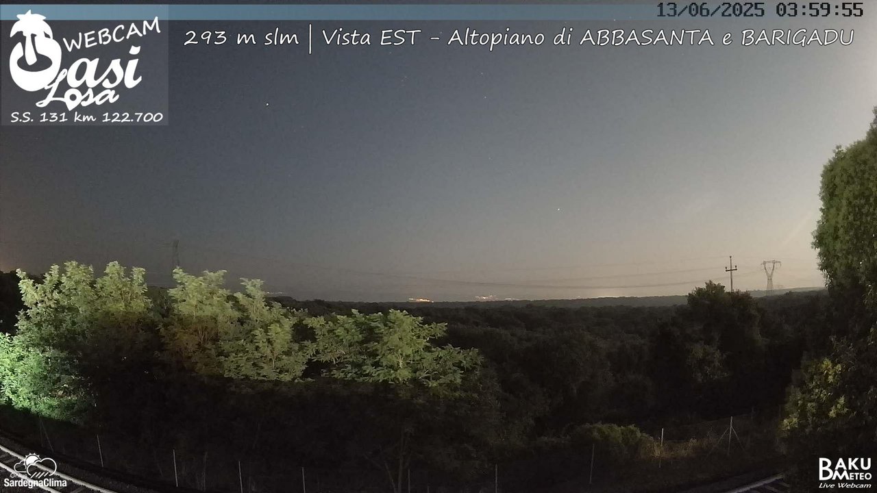 time-lapse frame, Abbasanta webcam