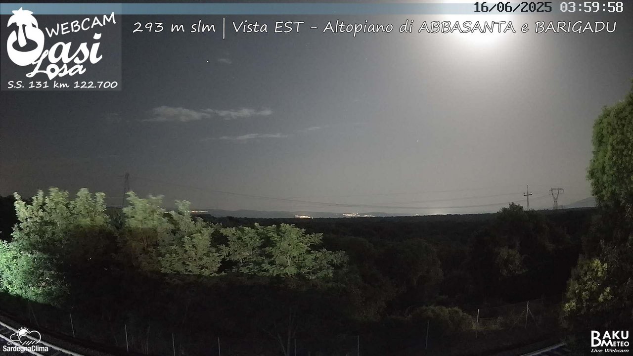 time-lapse frame, Abbasanta webcam