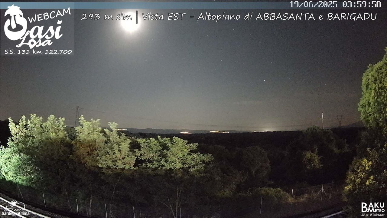 time-lapse frame, Abbasanta webcam