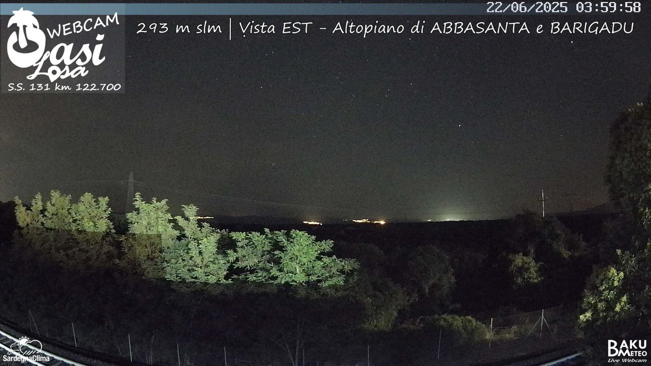 time-lapse frame, Abbasanta webcam