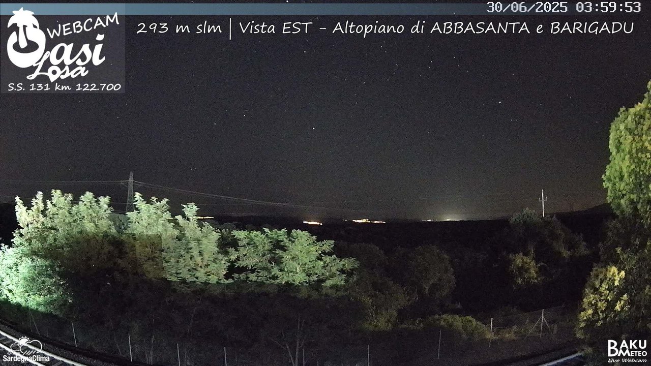 time-lapse frame, Abbasanta webcam
