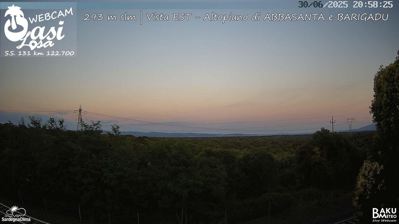 time-lapse frame, Abbasanta webcam