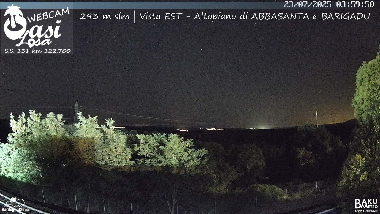 time-lapse frame, Abbasanta webcam
