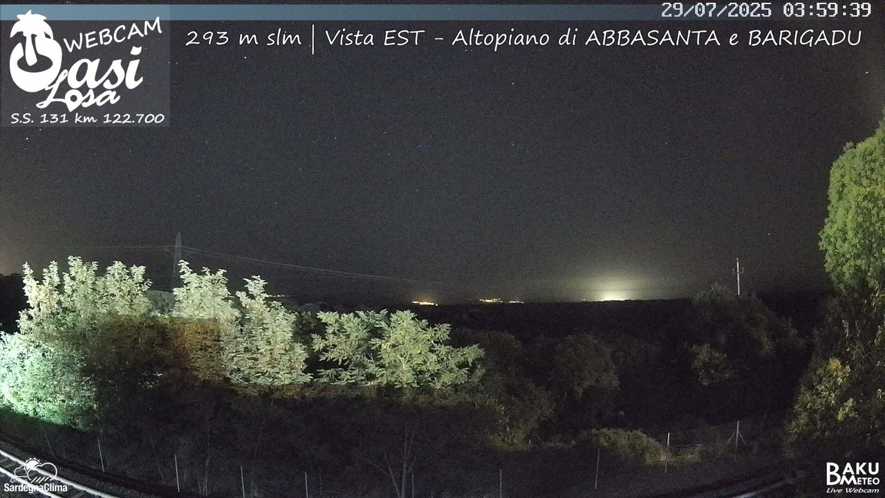 time-lapse frame, Abbasanta webcam