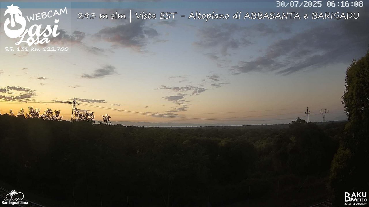 time-lapse frame, Abbasanta webcam