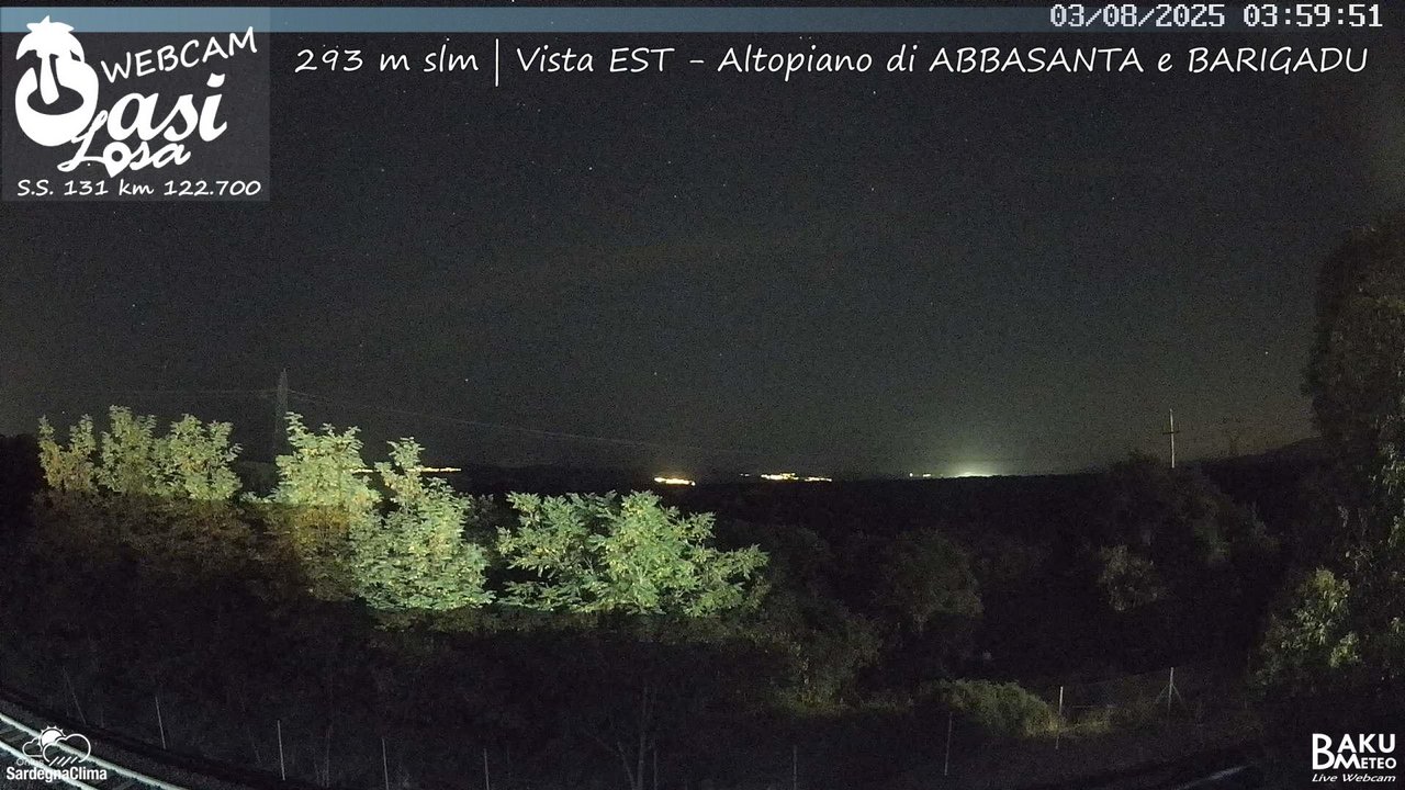 time-lapse frame, Abbasanta webcam