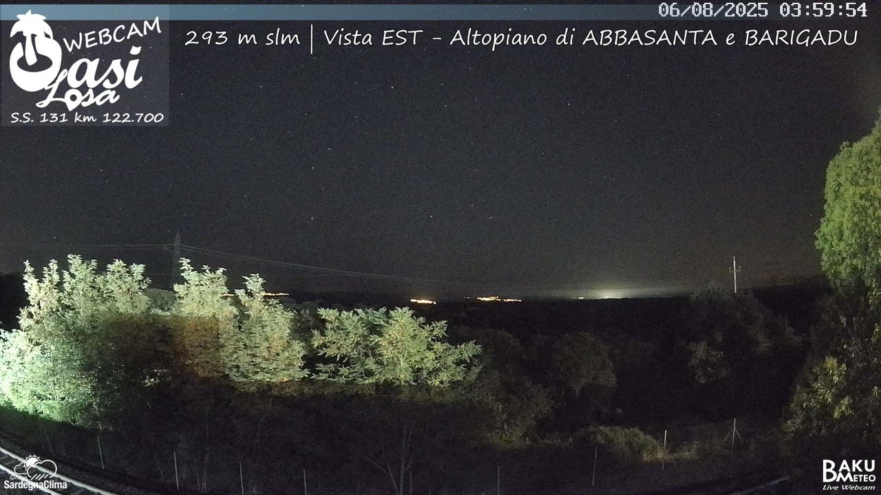 time-lapse frame, Abbasanta webcam