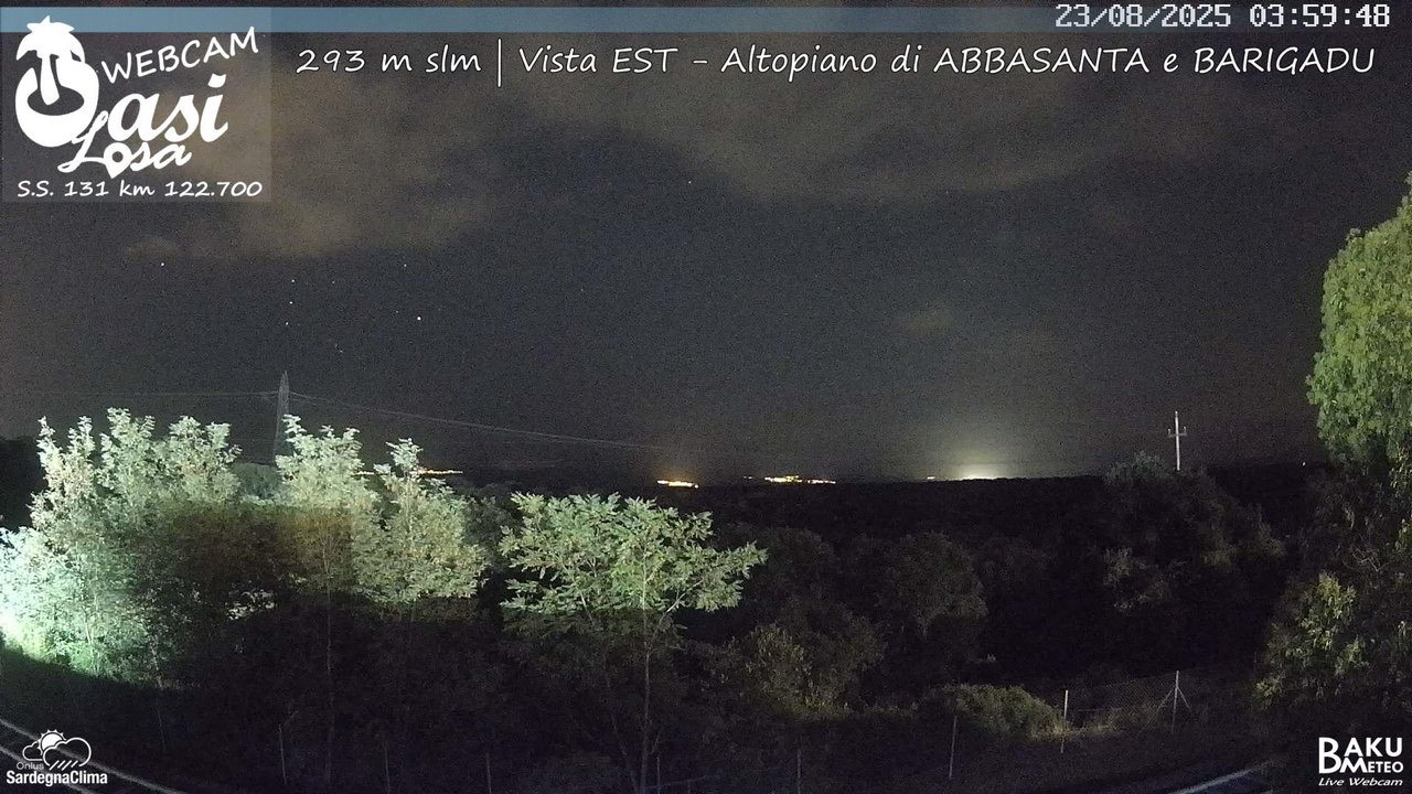 time-lapse frame, Abbasanta webcam