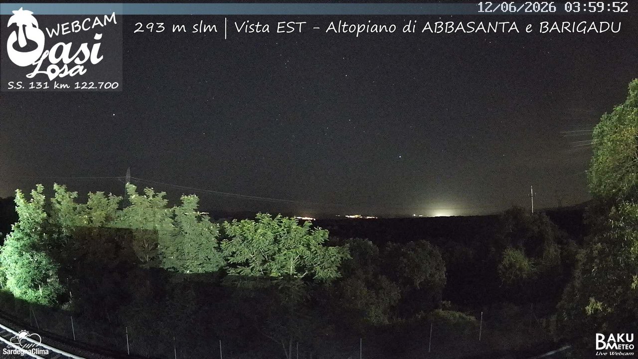 time-lapse frame, Abbasanta webcam